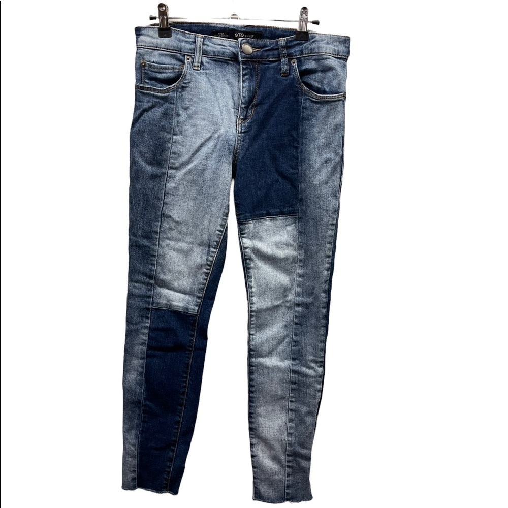 STS Blue Piper Ankle Skinny Patchwork Denim Jeans Women’s Size 28